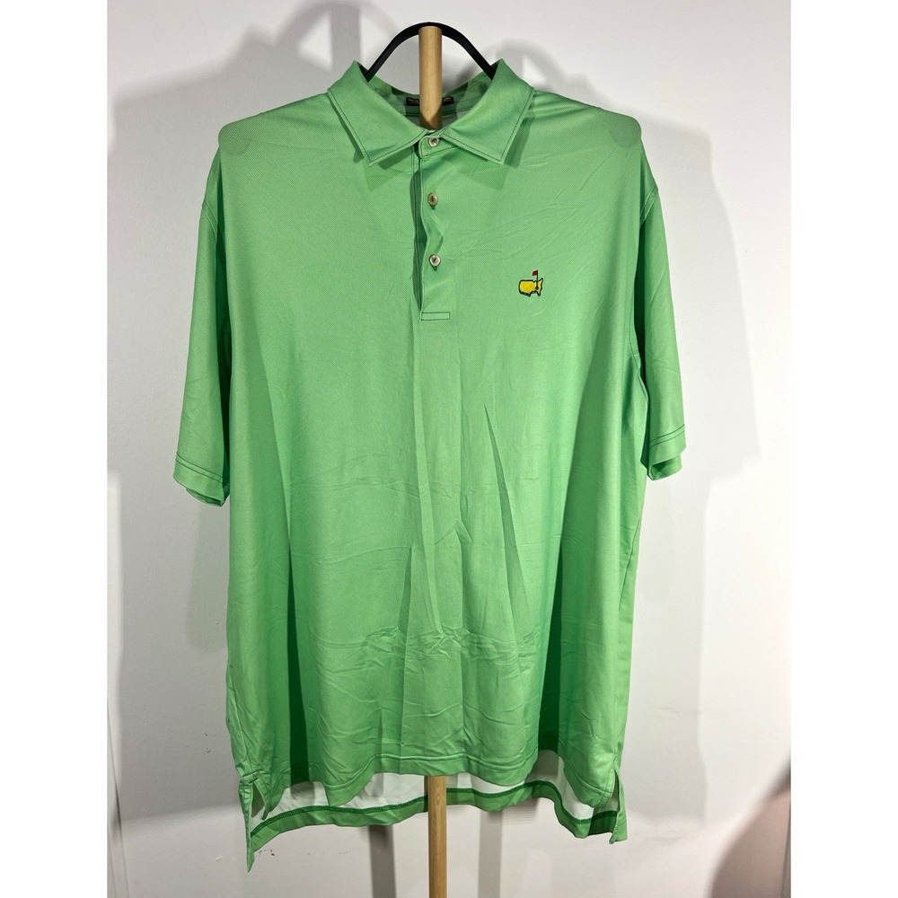 Peter Millar Masters Augusta National Polo Mens Large Green Summer Comfort Golf